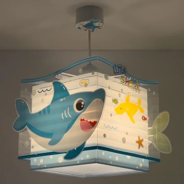 Dalber 63472 - Dětský lustr BABY SHARK 1xE27/60W/230V