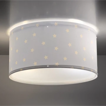 Dalber 82216T - Dětské stropní svítidlo STAR LIGHT 2xE27/60W/230V modrá