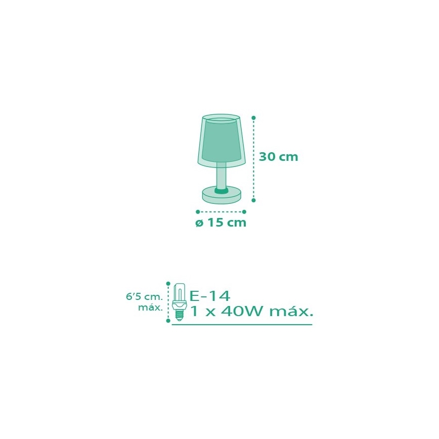 Dalber D-80221S - Dětská lampička VICHY 1xE14/40W/230V