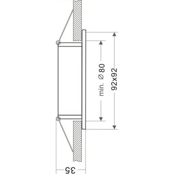 Deko-Light 110022 - Podhledové svítidlo SIRRAH 1xGU5,3-MR16/35W/12V