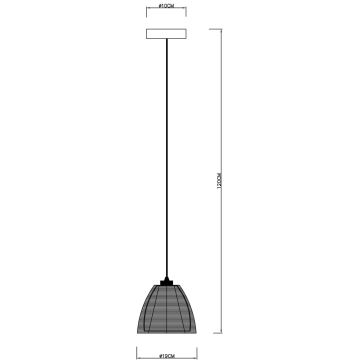 Deko-Light 342025 - Lustr na lanku FILO 1xE27/60W/230V pr. 19 cm stříbrná