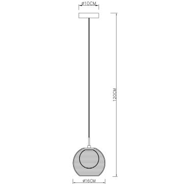 Deko-Light 342029 - Lustr na lanku FILO 1xG9/40W/230V pr. 16 cm stříbrná