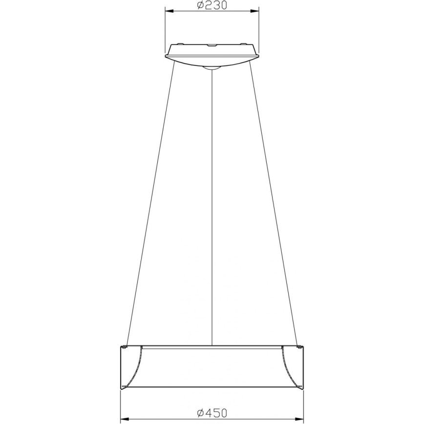 Deko-Light 342122 - LED Stmívatelný lustr na lanku SCULPTORIS LED/27W/230V 3000K pr. 45 cm