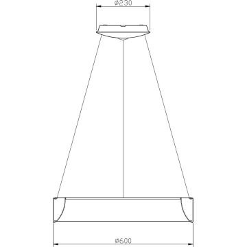 Deko-Light 342125 - LED Stmívatelný lustr na lanku SCULPTORIS LED/27W/230V 4000K pr. 60 cm