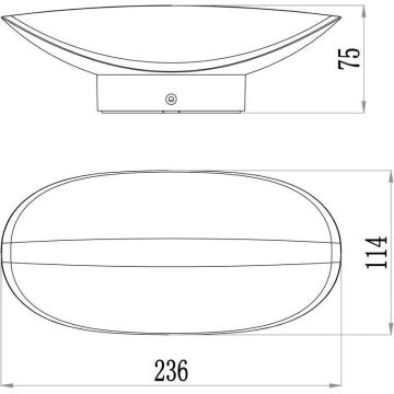 Deko-Light 731078 - LED Venkovní nástěnné svítidlo AVIOR LED/12,7W/230V IP54 antracit