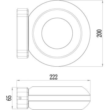 Deko-Light 731081 - LED Venkovní nástěnné svítidlo MUSCAE LED/13W/230V IP54 antracit