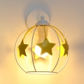 Dětská nástěnná lampa STARS 1xE27/15W/230V žlutá/bílá