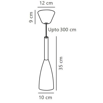 DFTP by Nordlux - Lustr na lanku PURE 1xE27/40W/230V pr. 10 cm bílá/ořech