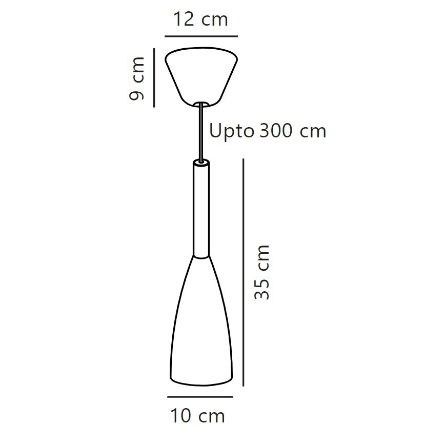 DFTP by Nordlux - Lustr na lanku PURE 1xE27/40W/230V pr. 10 cm bílá/ořech