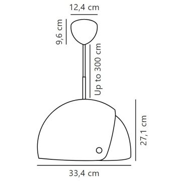 DFTP by Nordlux - Lustr na lanku s nastavitelným stínítkem ALIGN 1xE27/15W/230V černá