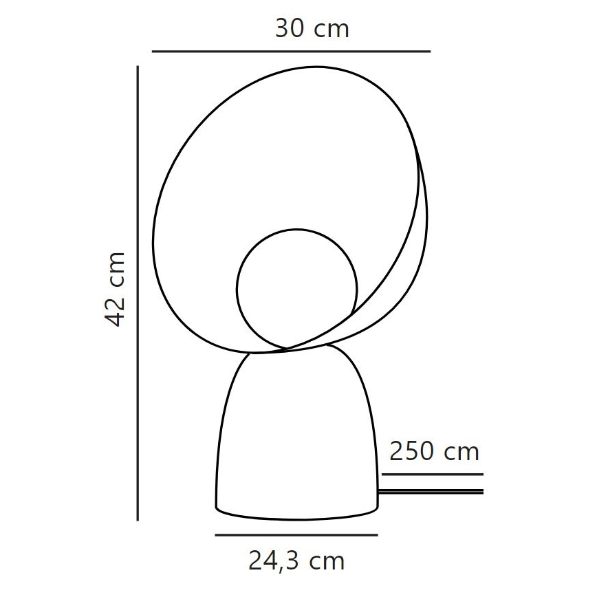 DFTP by Nordlux - Stolní lampa HELLO 1xE14/25W/230V černá