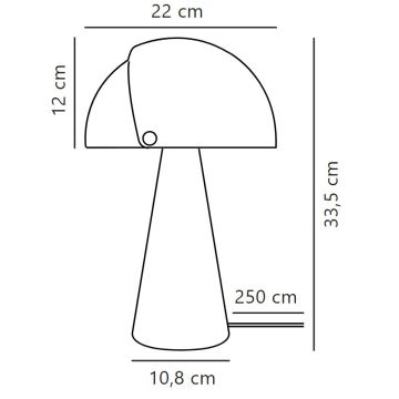 DFTP by Nordlux - Stolní lampa s nastavitelným stínítkem ALIGN 1xE27/25W/230V béžová