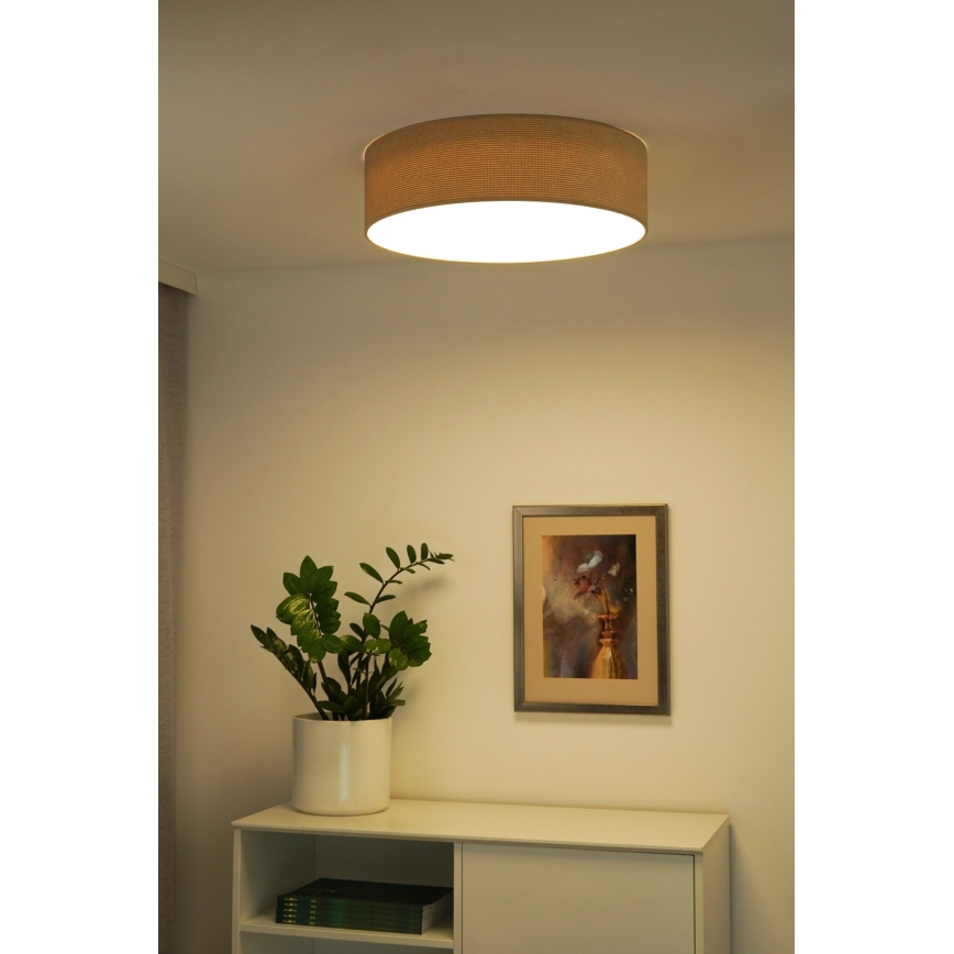 Duolla - LED Stropní svítidlo CORTINA LED/26W/230V pr. 30 cm béžová