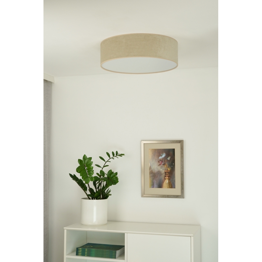 Duolla - LED Stropní svítidlo CORTINA LED/26W/230V pr. 30 cm béžová