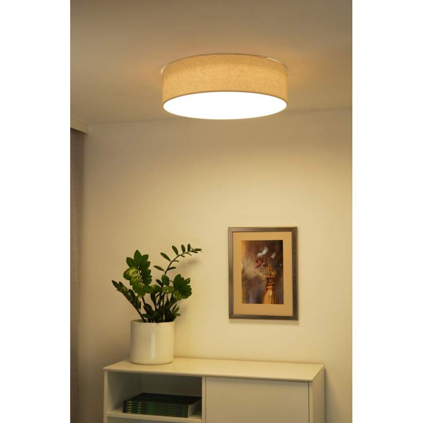 Duolla - LED Stropní svítidlo CORTINA LED/26W/230V pr. 30 cm krémová