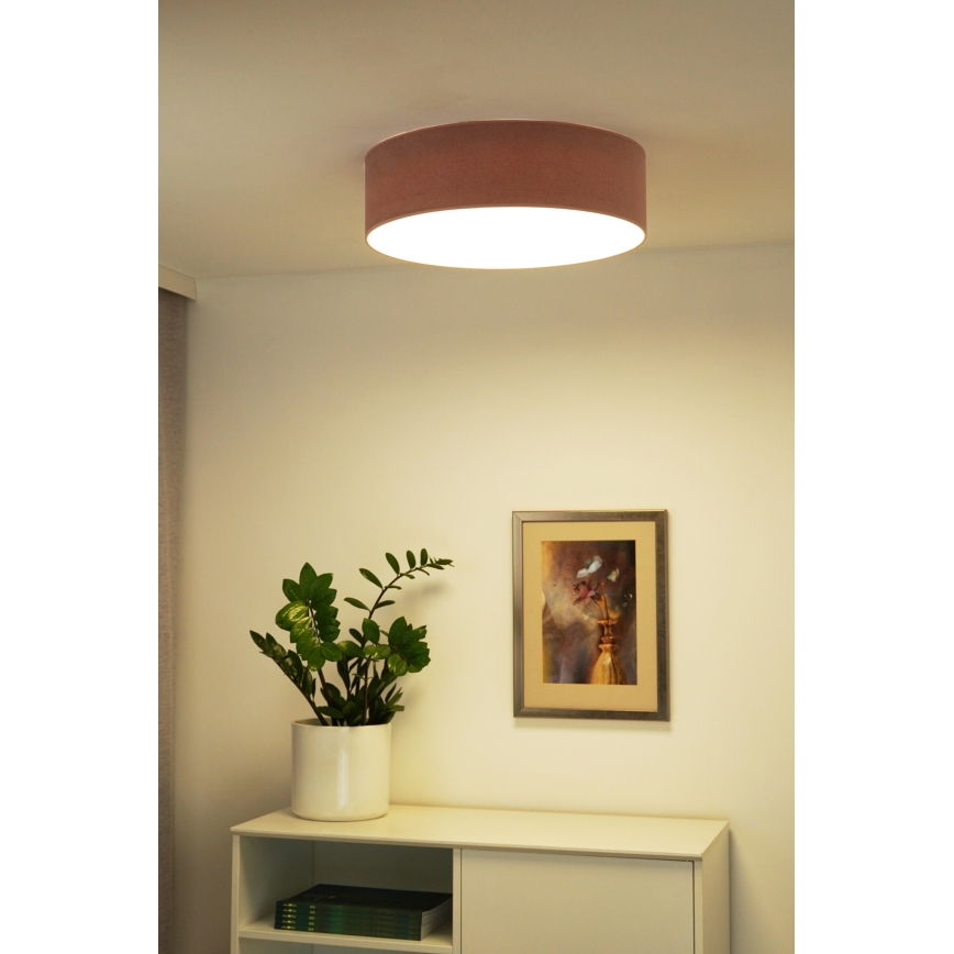 Duolla - LED Stropní svítidlo CORTINA LED/26W/230V pr. 30 cm růžová