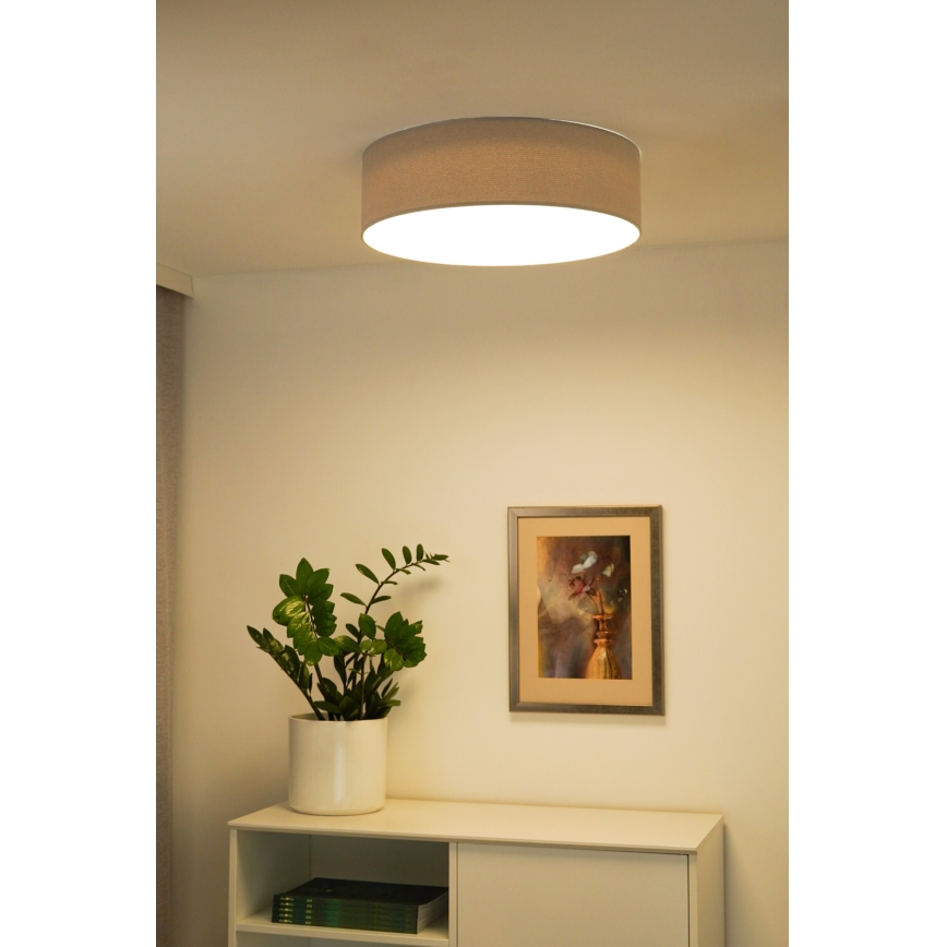 Duolla - LED Stropní svítidlo CORTINA LED/26W/230V pr. 30 cm šedá