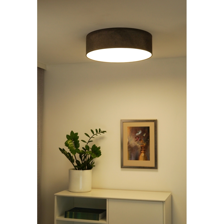 Duolla - LED Stropní svítidlo CORTINA LED/26W/230V pr. 45 cm hnědá