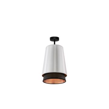 Duolla - Přisazený lustr BELL SHINY 1xE27/15W/230V stříbrná/černá