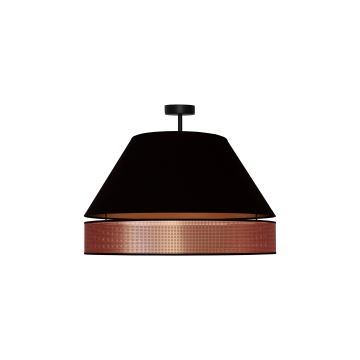 Duolla - Přisazený lustr COPPER SHINY 1xE27/15W/230V černá/měděná