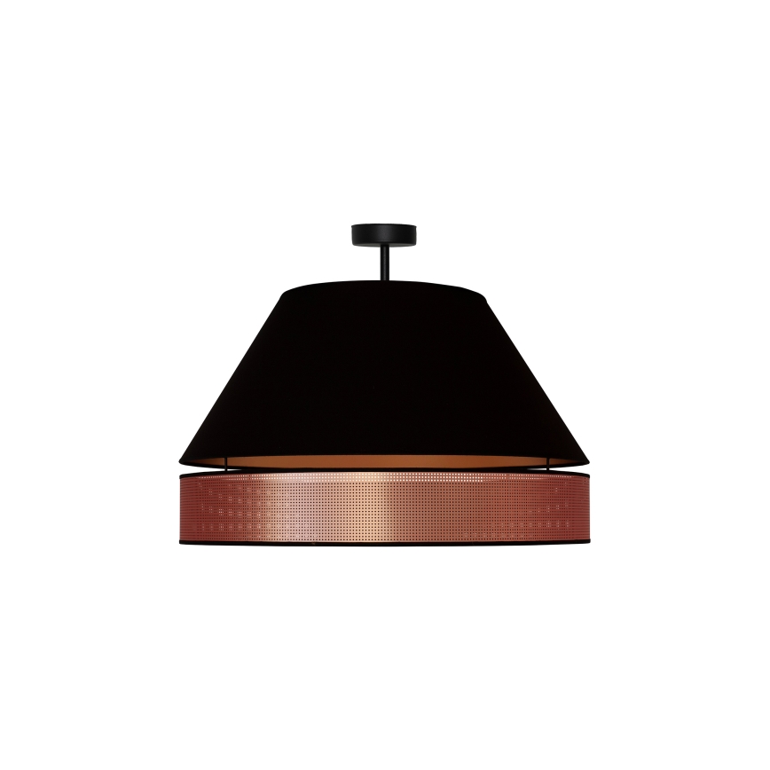 Duolla - Přisazený lustr COPPER SHINY 1xE27/15W/230V černá/měděná