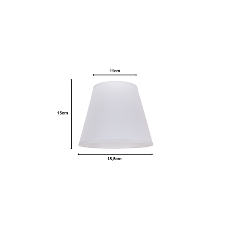 Duolla - Stínidlo SOFIA XS E14 pr. 18,5 cm bílá