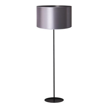 Duolla - Stojací lampa CANNES 1xE27/15W/230V 45 cm stříbrná/černá