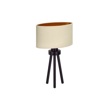 Duolla - Stolní lampa OVAL VEGAN 1xE27/15W/230V krémová