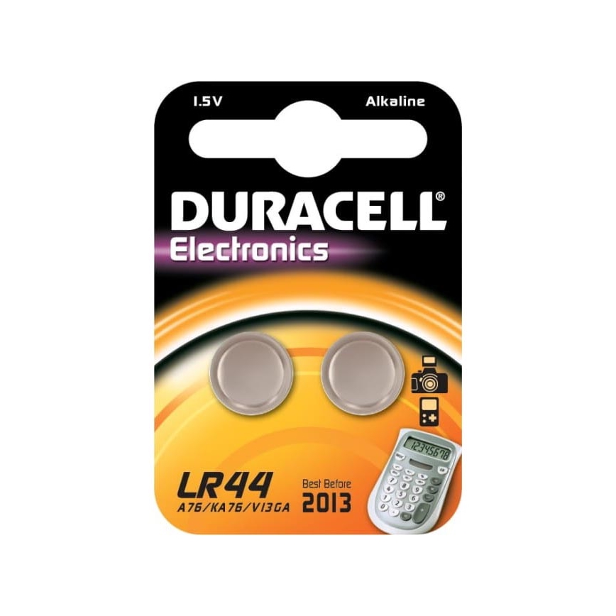 Duracell - 2 ks Alkalická baterie LR44/A76 1,5V 150 mAh