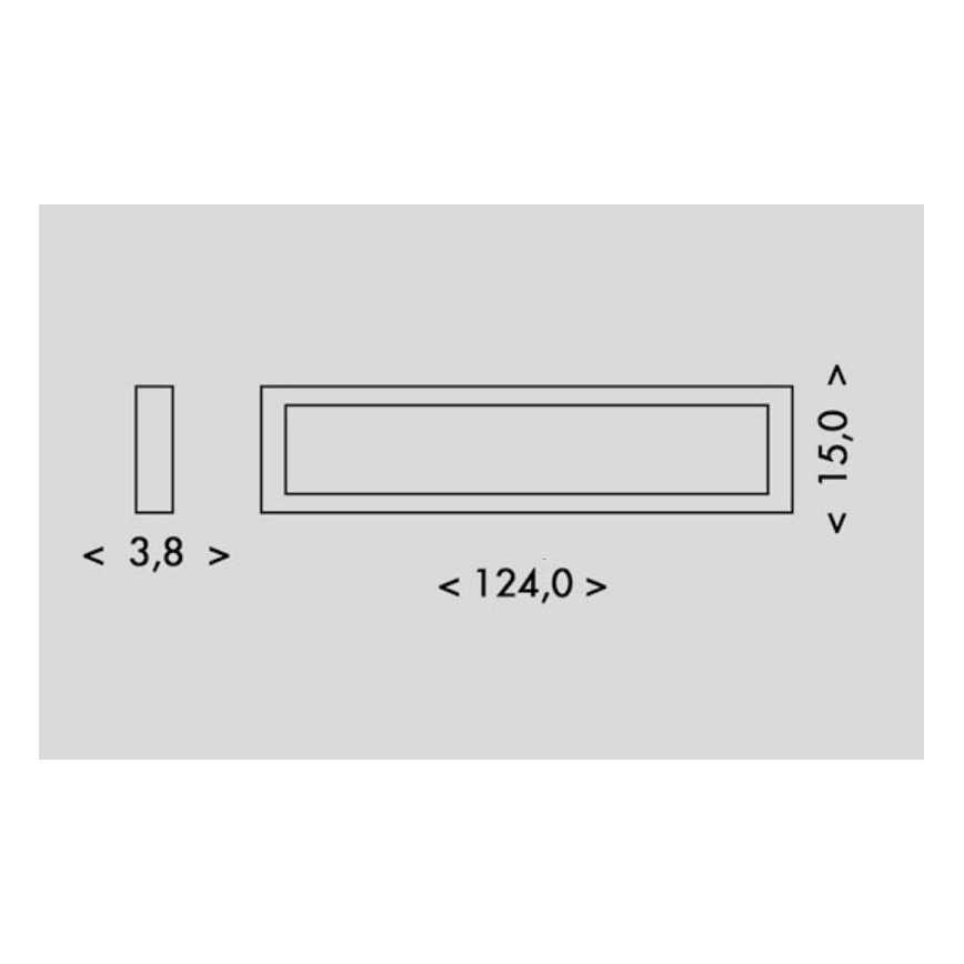 LED Stropní svítidlo PILO LED/36W/230V 4100K 124 cm bílá