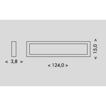 LED Stropní svítidlo PILO LED/36W/230V 4100K 124 cm černá