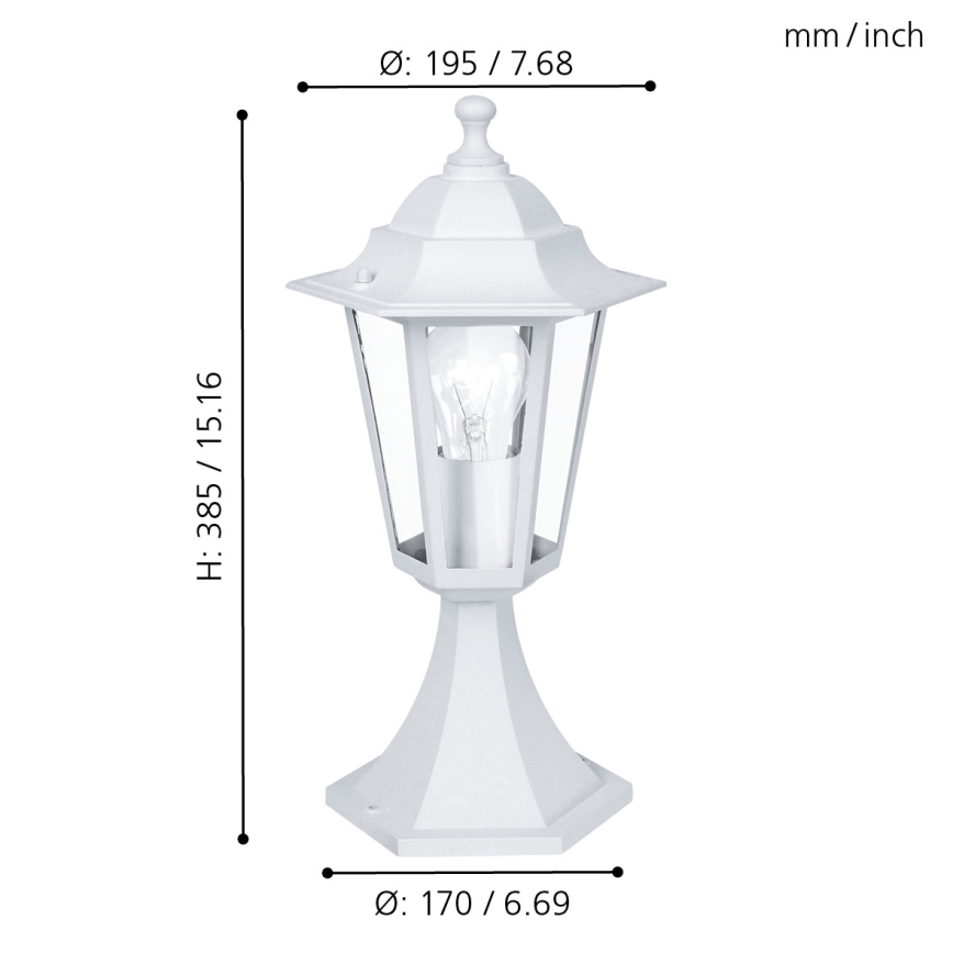 EGLO 22466 - Venkovní lampa LATERNA 5 1xE27/60W