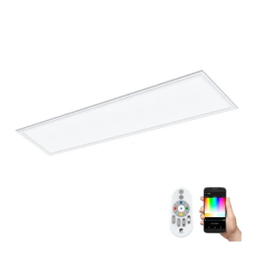 Eglo 32734 - LED RGBW Stmívatelný podhledový panel SALOBRENA-C LED/34W/230V bílá + dálkové ovládání