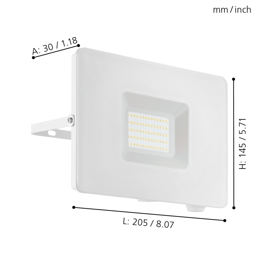 Eglo 33155 - LED reflektor FAEDO 3 LED/50W/230V IP65