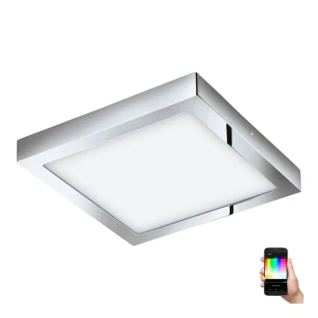 Eglo 33668-LED RGBW Stmívatelné koupelnové svítidlo FUEVA-C 21W/230V 30x30cm IP44