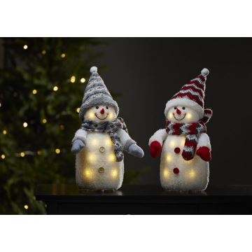 Eglo - LED Vánoční dekorace 8xLED/0,06W/3xAA šedá