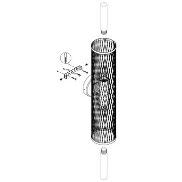 Eglo - Nástěnné svítidlo 2xE27/40W/230V