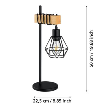 Eglo - Stolní lampa 1xE27/60W/230V - FSC certifikováno