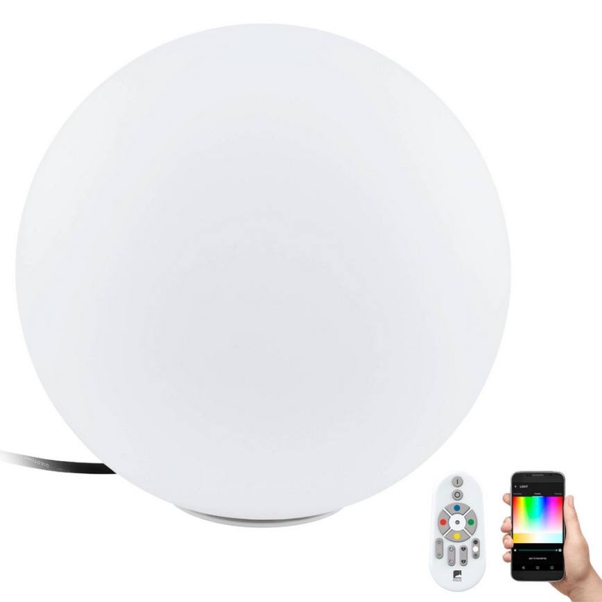 Eglo 55783 - LED RGBW Venkovní svítidlo MONTEROLO-C 1xE27/9W/230V IP65 pr. 30 cm + dálkové ovládání