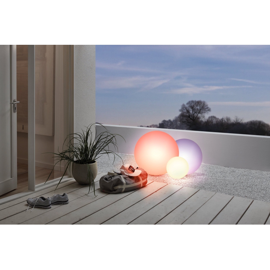 Eglo 55783 - LED RGBW Venkovní svítidlo MONTEROLO-C 1xE27/9W/230V IP65 pr. 30 cm + dálkové ovládání