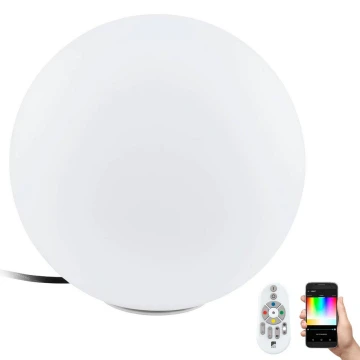 Eglo 55784 - LED RGBW Venkovní svítidlo MONTEROLO-C 1xE27/9W/230V IP65 pr. 39 cm + dálkové ovládání