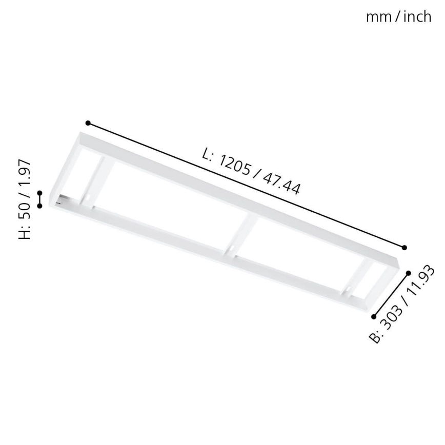 Eglo 61361 - Rám na stropní panel SALOBRENA 1205x303mm