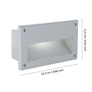 Eglo 88575 - Venkovní zápustné svítidlo ZIMBA 1xE14/60W/230V IP44