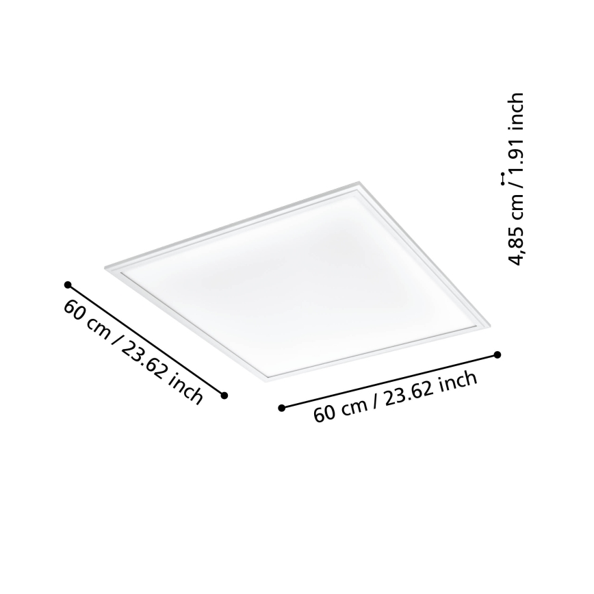 Eglo - LED Stmívatelné stropní svítidlo LED/33W/230V 2700-6500K bílá ZigBee