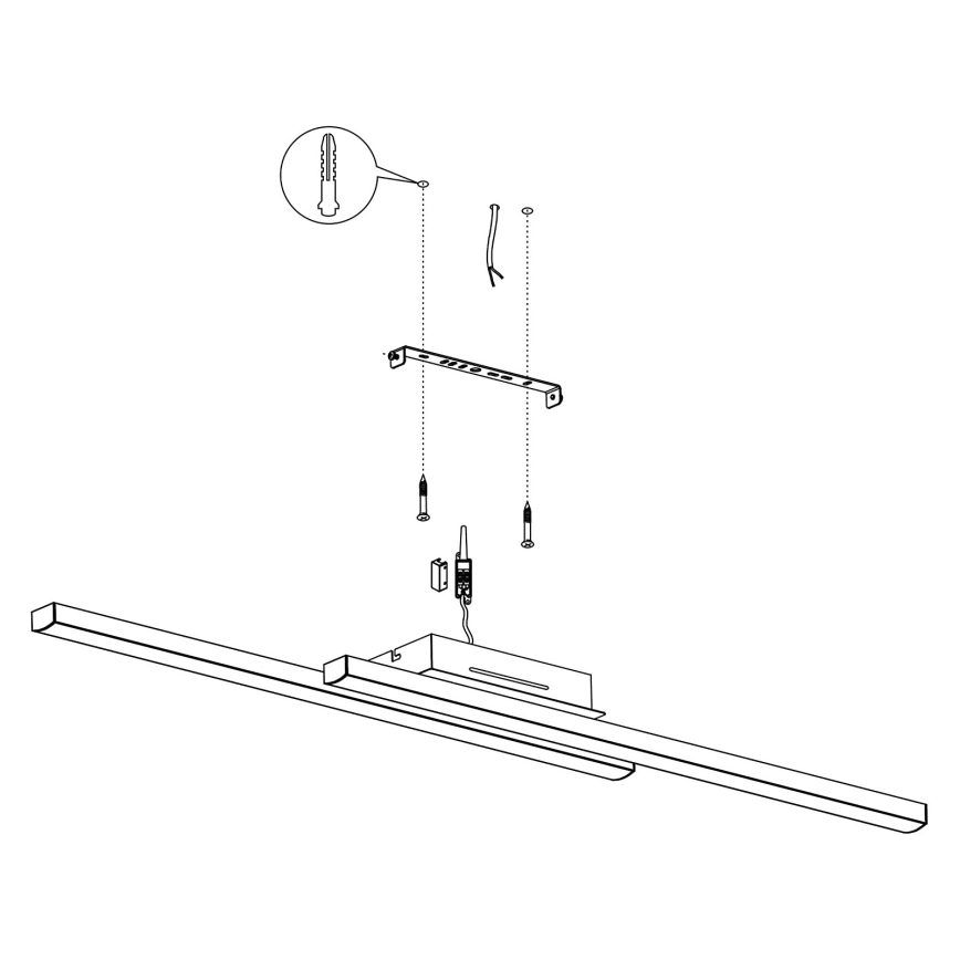 Eglo - LED RGBW Stmívatelné stropní svítidlo LED/32W/230V ZigBee