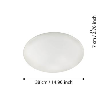 Eglo - LED Stmívatelné stropní svítidlo LED/19,2W/230V ZigBee