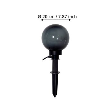 Eglo - Venkovní lampa 1xE27/40W/230V pr. 20 cm IP44
