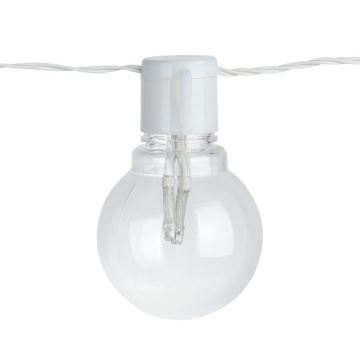 Eglo - LED Venkovní dekorační řetěz 16xLED/0,064W/24V IP44 bílá