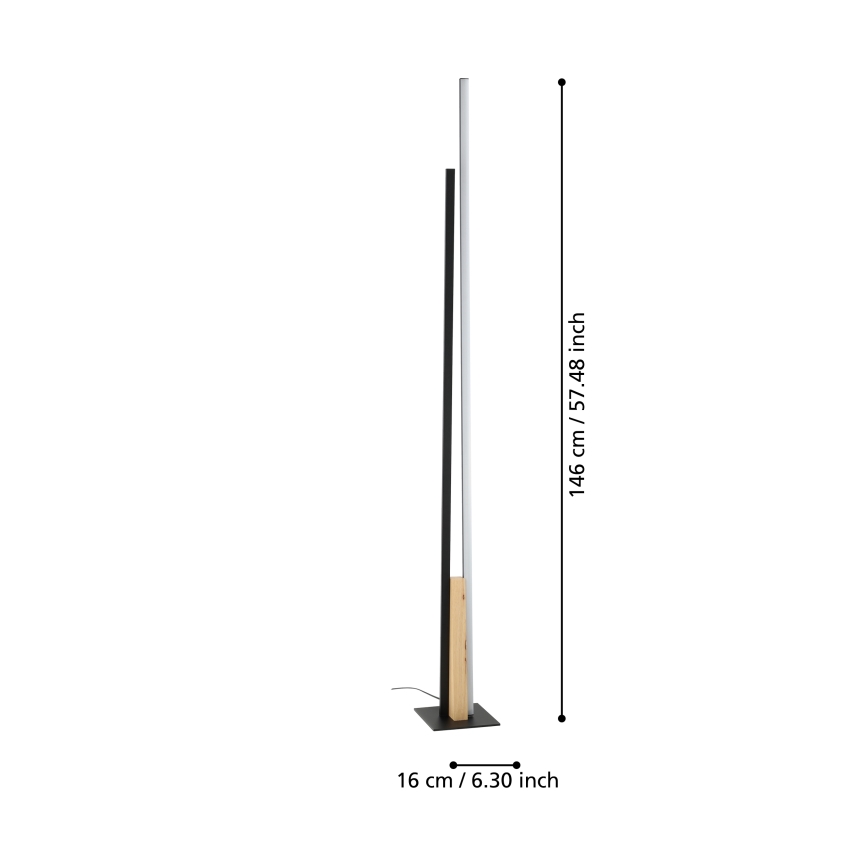 Eglo - LED Stojací lampa LED/24W/230V