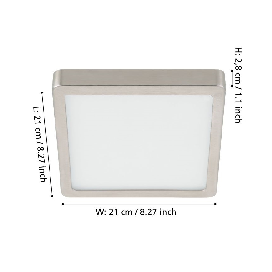 Eglo - LED Stmívatelné stropní svítidlo LED/17W/230V chrom